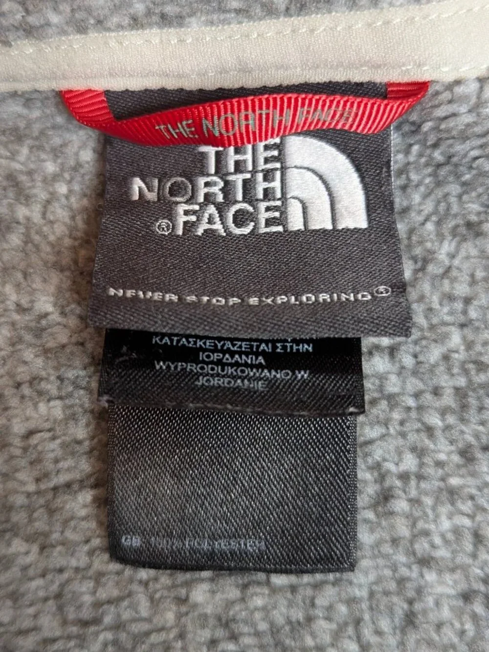 Mens Northface Fleece 1/4 Zip Size XL in Heather Gray
